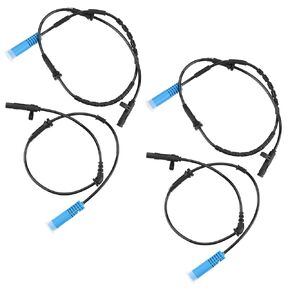 4 Pcs ABS Wheel Speed Sensors Compatible with Mini Cooper 1.6L L4 2002 2003 2004 2005 2006 2007 2008, Front and Rear abs Sensors, Replacement for 34526756384, 34526756385