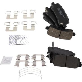 TRQ Brake Pads Ceramic متوافق مع 2014-2020 Acura RLX