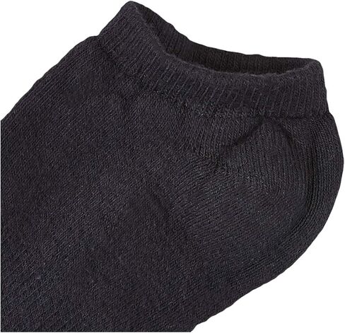 Champion mens Champion Men's Double Dry 6 Or 12 Pack Cotton-rich No Show Running Sock, Black (12 Pack), US in Saudi Arabia