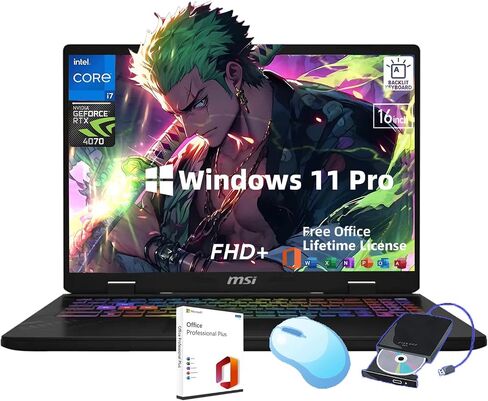 MSI لابتوب العاب GP66 ليوبارد: شاشة 15.6 انش 144Hz FHD 1080p، انتل كور i7-11800H، انفيديا جيفورس RTX 3070، 16GB، 512GB SSD، ويندوز 10، اسود (11UG-050) in Saudi Arabia