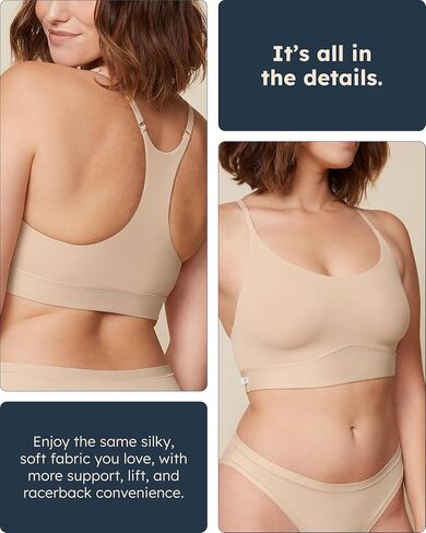 Bleiss Racerback Bralette-Bralette فائقة الوزن وخفيفة الوزن وخالية من الأسلاك للنساء in Saudi Arabia