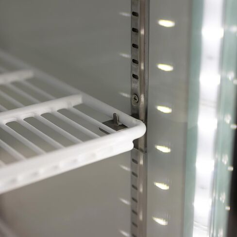 PEAKCOLD Large Capacity Upright Commercial Glass Door Display Cooler & Refrigerator, 23 Cubic Ft in Kuwait