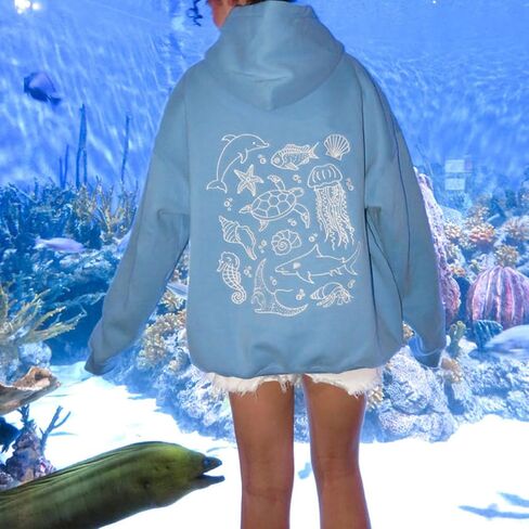 cochineal Preppy Embroidery Floral Hoodie for Teen Girl Women Oversized Hooded Sweatshirt Y2k Vintage Graphic Pullover Top in Saudi Arabia