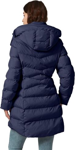 Women's Winter Warm Long Puffer Jacket Detachable Hood Quilted Thicken Coats in Saudi Arabia