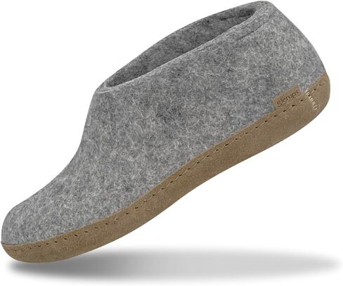 Glerups Wool Shoe Leather Outsole Grey EU 39 (US Women's 8.5-9) Medium in Kuwait