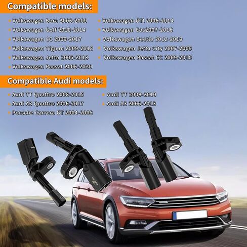 مستشعر سرعة ABS الأيسر/اليمين الخلفي WHT003858 ، WHT003859 يناسب Golf 2005-2019 ، A3 2006-2016 ، TT2008-2016 ، Carrera GT 2004-2005 ، Beetle CC ، Passat EOS ، VW Jetta 2005-2018 in Kuwait