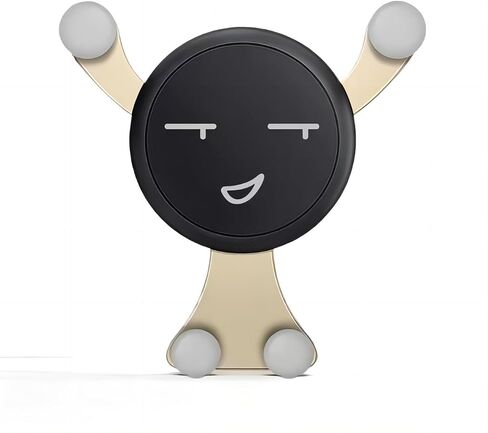 Car Mount – Cartoon Car Phone Holder with Air Vent Clip, Ideal for 4.0-6.0 Inch Smartphones – Your Ultimate Travel Companion (Black) in Saudi Arabia
