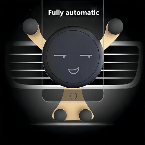 Car Mount – Cartoon Car Phone Holder with Air Vent Clip, Ideal for 4.0-6.0 Inch Smartphones – Your Ultimate Travel Companion (Black) in Saudi Arabia