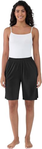 Joyaria Women Bamboo Viscose Bermuda Pajama shorts ، Super Super Booding Treatable Lene Sleep Shorts with Pocket S-XXL in Saudi Arabia