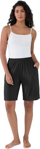 Joyaria Women Bamboo Viscose Bermuda Pajama shorts ، Super Super Booding Treatable Lene Sleep Shorts with Pocket S-XXL in Saudi Arabia