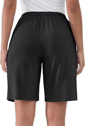 Joyaria Women Bamboo Viscose Bermuda Pajama shorts ، Super Super Booding Treatable Lene Sleep Shorts with Pocket S-XXL in Saudi Arabia