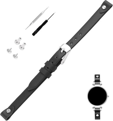 8mm Leather Watch Band replacement for Fossil ES2829 ES2830 ES3060 ES3076 ES3077 Strap Wirstband accessories for Men and Women in Saudi Arabia
