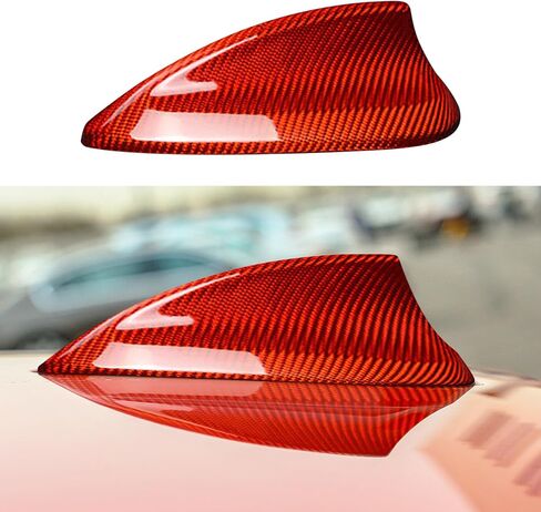 Bilisin Compatible with Car Carbon Fiber Shark Fin Antenna Cover Roof Aerials Base Trim Accessories for BMW X1 X2 X3 X4 X5 X6 X7 F15 F20 F21 F31 F45 F46 F52 F34 F48 F49 F39 F15 F85 F16 F86 (Black) in Saudi Arabia