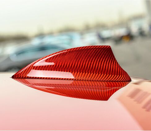 Bilisin Compatible with Car Carbon Fiber Shark Fin Antenna Cover Roof Aerials Base Trim Accessories for BMW X1 X2 X3 X4 X5 X6 X7 F15 F20 F21 F31 F45 F46 F52 F34 F48 F49 F39 F15 F85 F16 F86 (Black) in Saudi Arabia