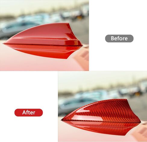Bilisin Compatible with Car Carbon Fiber Shark Fin Antenna Cover Roof Aerials Base Trim Accessories for BMW X1 X2 X3 X4 X5 X6 X7 F15 F20 F21 F31 F45 F46 F52 F34 F48 F49 F39 F15 F85 F16 F86 (Black) in Saudi Arabia