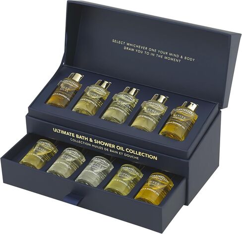 Aromatherapy Associates Ultimate Wellbeing Bath & Shower Oil. Selection of 10 Premium Bath and Shower Oils (0.3 fl oz Each) in a Decorative Gift Box in Saudi Arabia