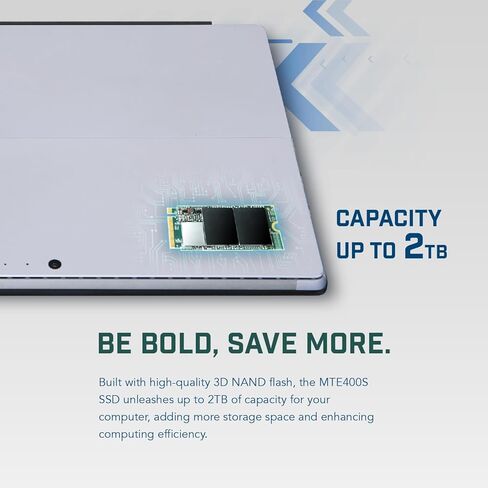 Transcend SSD 1TB MTE400S 1700/2000 NVMGe3 M.2 PCIe Gen3 x4 in Saudi Arabia
