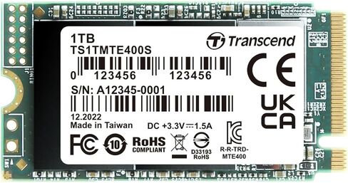 Transcend SSD 1TB MTE400S 1700/2000 NVMGe3 M.2 PCIe Gen3 x4 in Saudi Arabia