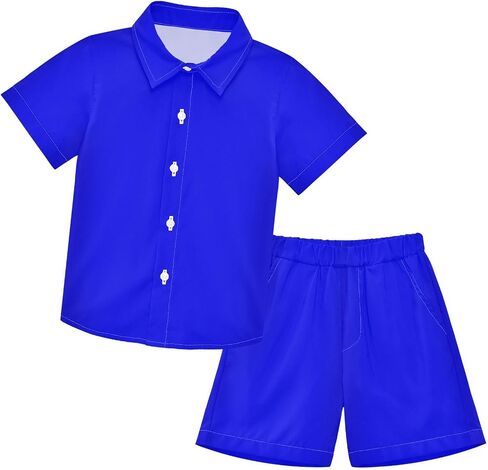3T Toddler Boy Shorts Set Black Hawaiian Button Down Shirts Summer Outfits for Little Boy in Saudi Arabia
