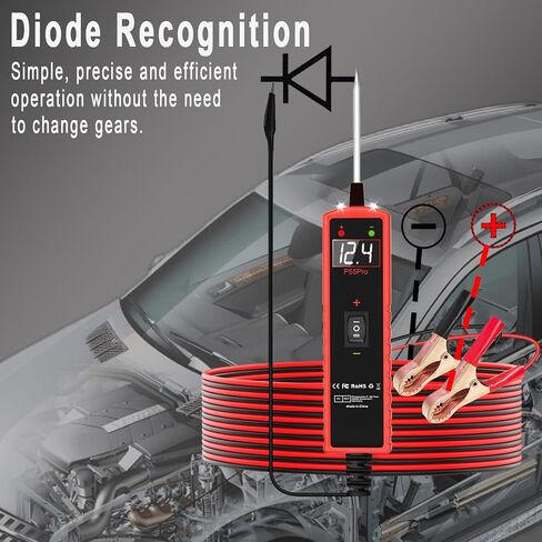 اختبار مسبار دائرة الطاقة 6V-30V DC Test Light Car Fuse Fuse Tester STALL MISTRAL MISTORITION Auto Electrical Tester Kit Component Component Proponity مع حماية الحمل الزائد ، P55 Pro Test Probe. in Kuwait
