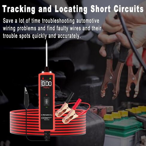اختبار مسبار دائرة الطاقة 6V-30V DC Test Light Car Fuse Fuse Tester STALL MISTRAL MISTORITION Auto Electrical Tester Kit Component Component Proponity مع حماية الحمل الزائد ، P55 Pro Test Probe. in Kuwait