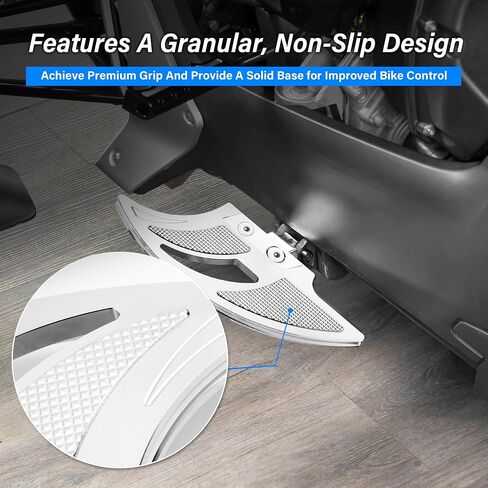 Aluminum Driver Floorboards for Can-Am Ryker Larger Brake Pedal Foot Rest Peg Wider Extended Brake Pedal Compatible with Can-Am Ryker,ACE 600 900 / Rally Edition/Sport 2019-2025(Black) in Saudi Arabia