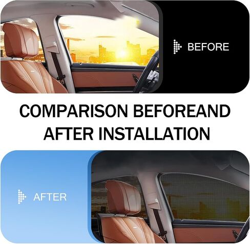 4 أجهزة كمبيوتر صغيرة من النافذة النافذة المزيفة على شبكة Sunshade ، تصميمات زجاجية خلفية أمامية تصميم مزدوج طبقة مرنة عالية الكثافة ، ملحق تعديل ، مناسب لمعظم سيارات الدفع الرباعي (أسود) in Kuwait