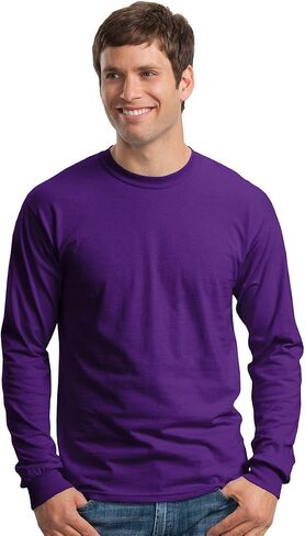Gildan Ultra Cotton 6 oz. Long-Sleeve T-Shirt (G240)- TEXAS ORANGE,S in Saudi Arabia