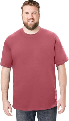 Boulder Creek by Kingsize Men's Big & Tall Heavyweight Jersey Crewneck T-Shirt in Saudi Arabia