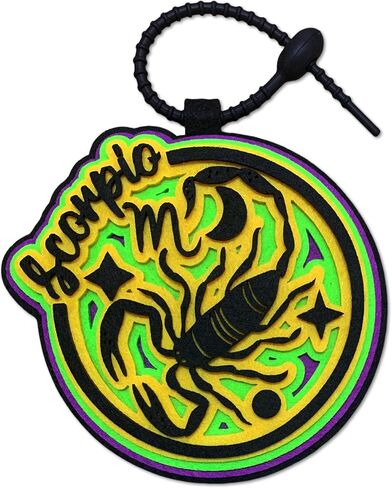 Zodiac Bag Charm Backpack Accessories 12 Constellations Keychain Horoscope Key Chain Astrology Gifts For Women Girls in Saudi Arabia
