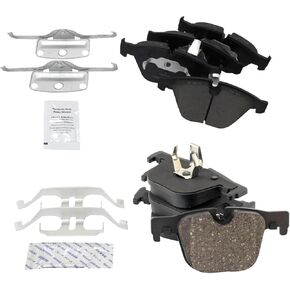 TRQ Brake Pads Ceramic Compatible with 2012 BMW 335i
