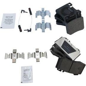 TRQ Brake Pads Ceramic Compatible with 2003-2006 Mercedes-Benz CLK500 2003-2004 CLK55 AMG 1999 SL500 2001-2002 SL600