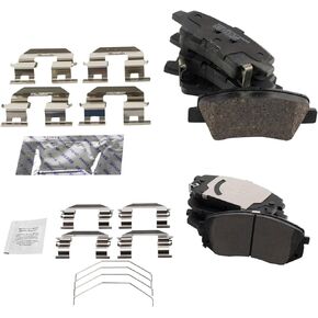 TRQ Brake Pads Ceramic Compatible with 2018-2020 Hyundai Elantra GT 2016-2019 Sonata 2016-2020 Kia Optima 2017-2018 Soul 2018-2019 Soul EV