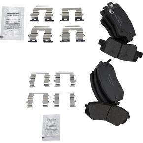 TRQ Brake Pads Ceramic Compatible with 2015 Hyundai Sonata 2014-2016 Kia Cadenza Soul EV