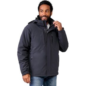 Free Country Men's 3 in 1 Winter Softshell Ski Jacket Water and Wind Resistant Coat Warm Insulated Hooded for Men-Atalaya in Saudi Arabia
