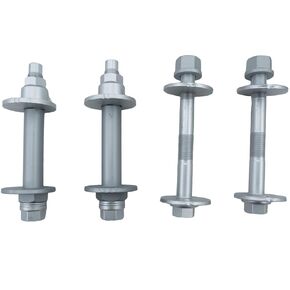 4PCS Lower Control Arm Cam Bolts Kit for Toyota Tundra, Sequoia 2008-2019, Front Alignment Camber Toe Adjustment Bolts -OE# 48409-34041, 48190-34010