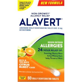 Alavert 24 Hour Orally Disintegrating Tablets Citrus Burst 60 Tablets