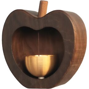 Wooden Door Chime – Shopkeeper’s Bell for Door Opening, Owl Brass Entry Alert Bell for Business, Office Decor Idea