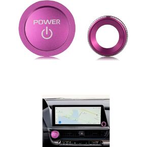for Toyota Prius 2025 2024 2023, Volume knob Cover, Push Button Start Cover/Ring Interior Decoration 3-Piece Set (Blue)