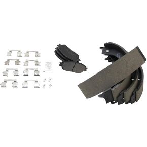 TRQ Brake Pads Semi-Metallic Compatible with 2005-2015 Toyota Tacoma