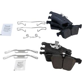 TRQ Brake Pads Ceramic Compatible with 2006-2008 Jaguar S-Type 2005-2009 Super V8 2009-2015 XF 2011-2016 XJ XJR 2010-2015 XK 2007-2009 XKR