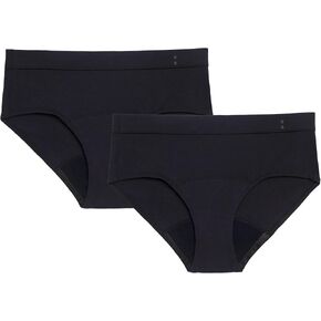 Thinx for All Period Underwear, Everyday Comfort Brief, Holds Up to 12 Regular Tampons*, FSA HSA Approved Period Panties, Leakproof, Reusable & Controls Odor with Lace, 2 Pack