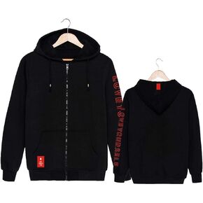 yjyp kpop أحب نفسك هوديي Jimin Jungkook Suga v rm Jin World Tour Zipper Stack