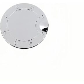 Fuel Filler Gas Door Cover Compatible with 2007 2008 2009 2010 2011 2012 2013 Chevrolet Silverado GMC Sierra,Exterior Accessories,Chrome