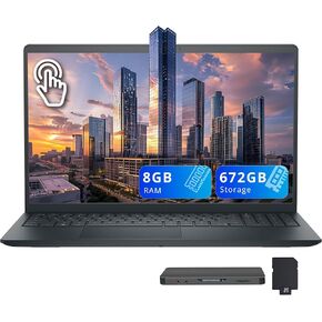 Dell 2021 Inspiron 15.6" FHD Touchscreen Laptop, AMD Ryzen 5-3450U, 8GB RAM Memory, 256GB PCIe SSD, AMD Radeon Vega 8 Graphics, Webcam, Bluetooth, Wi-Fi, HDMI, Windows 10 in S Mode