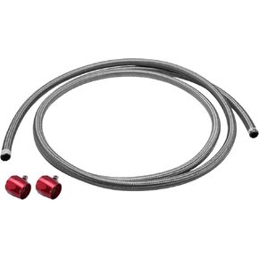 AN-20 Fuel Line Kit 9.02ft Vacuum Hose Automotive Fuel Hose with 2 Clamps 1 Set