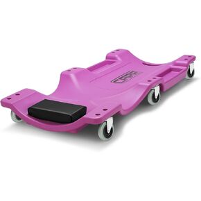 40" Rolling Vehicle Repair Garage/Shop Creeper with Padded Headrest, Dual Tool Trays and 6 Casters, CAAP-TOLS-CRP-40-PR