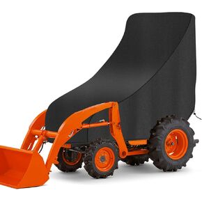 غطاء جرار Kubota المضغوط المقاوم للماء - غطاء الأداة المساعدة للرياح مع الرباط والشبك ، ونسيج 420D Oxford ، حماية الأشعة فوق البنفسجية (106.6*32.2*28/60.2 ، الأسود)