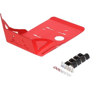 Aluminum Front Skid Plate Lower Engine Bash Cover Guard Protector Compatible with XR650L XR 650L 1992-2024 XR600R XR 600R 1989-2000 (Silver)