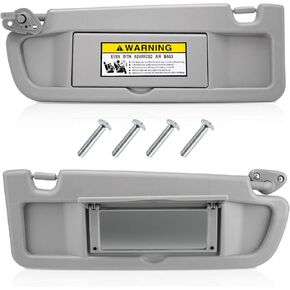 Sun Visor for Honda Civic 2006-2011 - Driver & Passenger Side Sun Visor Replaces 83280-SNA-A01ZC & 83230-SNA-A01ZC (Light Gray)
